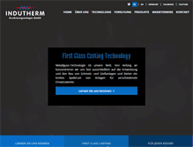 Tablet Screenshot of indutherm.de
